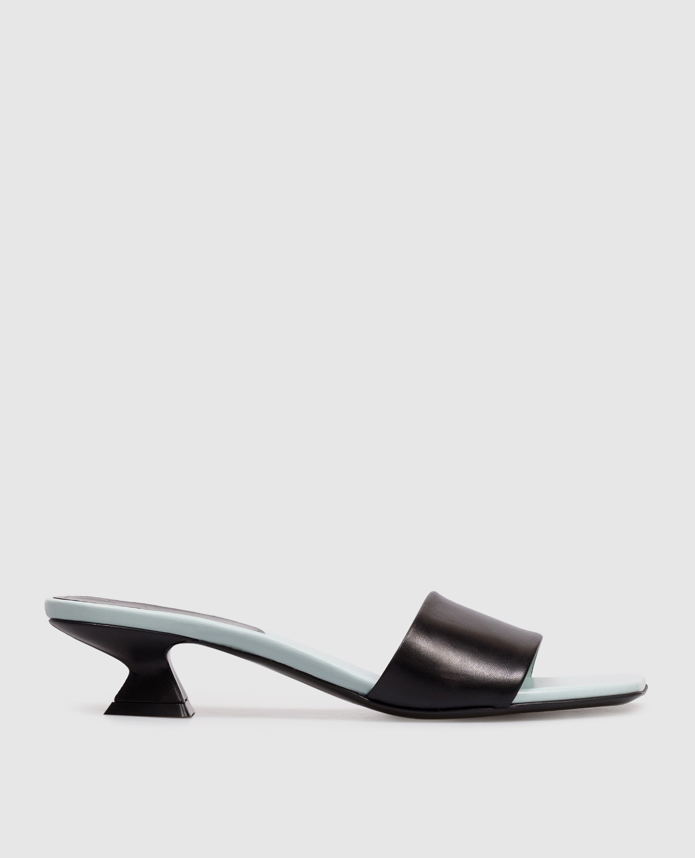 

Black Sculpt leather mules Sergio Rossi