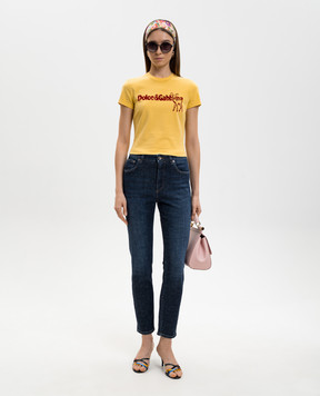 Dolce&Gabbana Blue jeans with a worn effect FTDIWDG8MB9