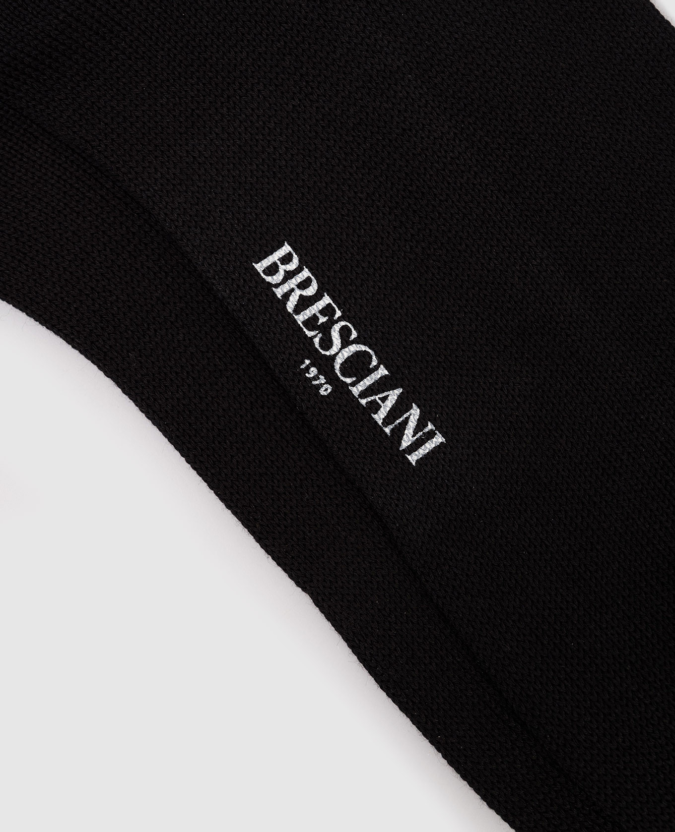 Black socks with logo print Bresciani 2