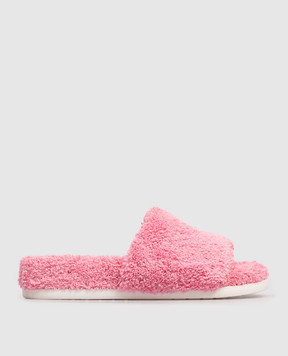 Maison Margiela MM6 Children's pink flip-flops with logo 823932835