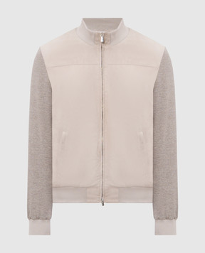 Enrico Mandelli Beige combination jacket 3T907A7405