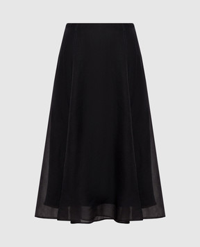 Brunello Cucinelli Gray silk skirt MP940G3877