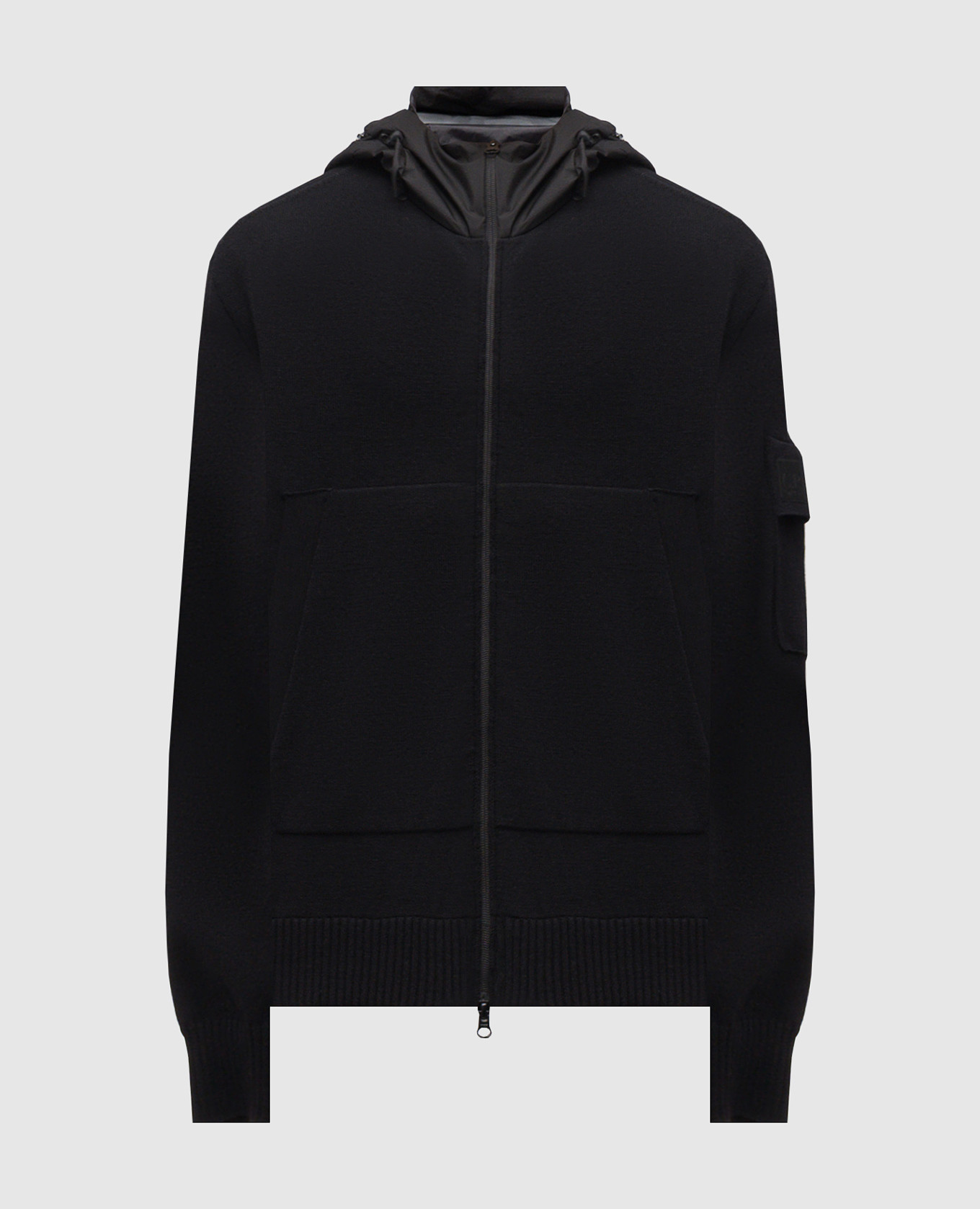 

Black hooded wool sports jacket C.P. Company Metropolis