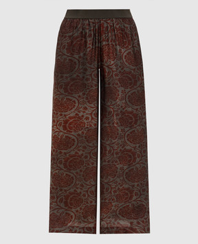 UMA WANG Floral print pants UP3012