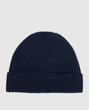 Brunello Cucinelli Blue cashmere hat M2293900