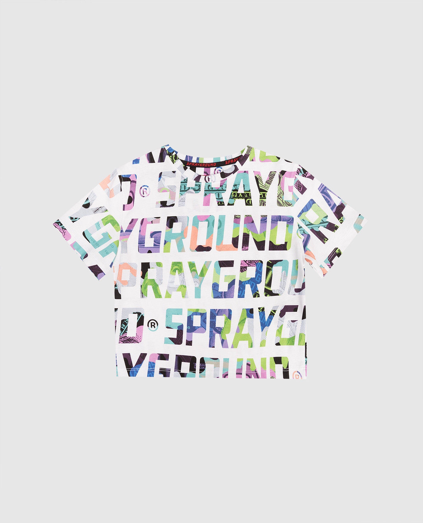 

Children's white T-shirt with logo print Sprayground