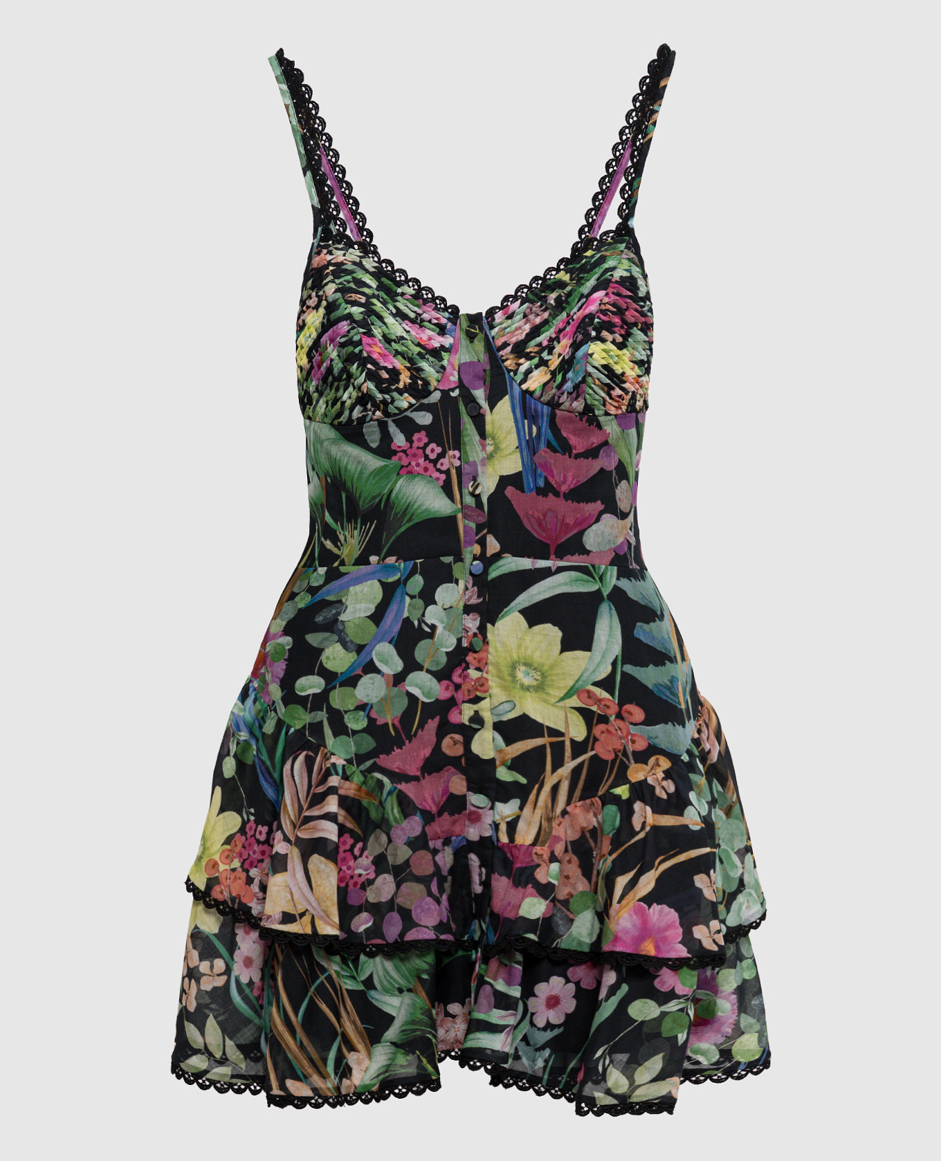 

Nayade black floral print mini dress Charo Ruiz