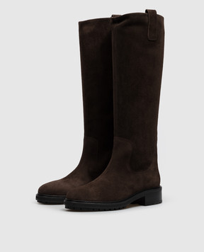 Aeyde Brown suede Henry boots KB0241003003226