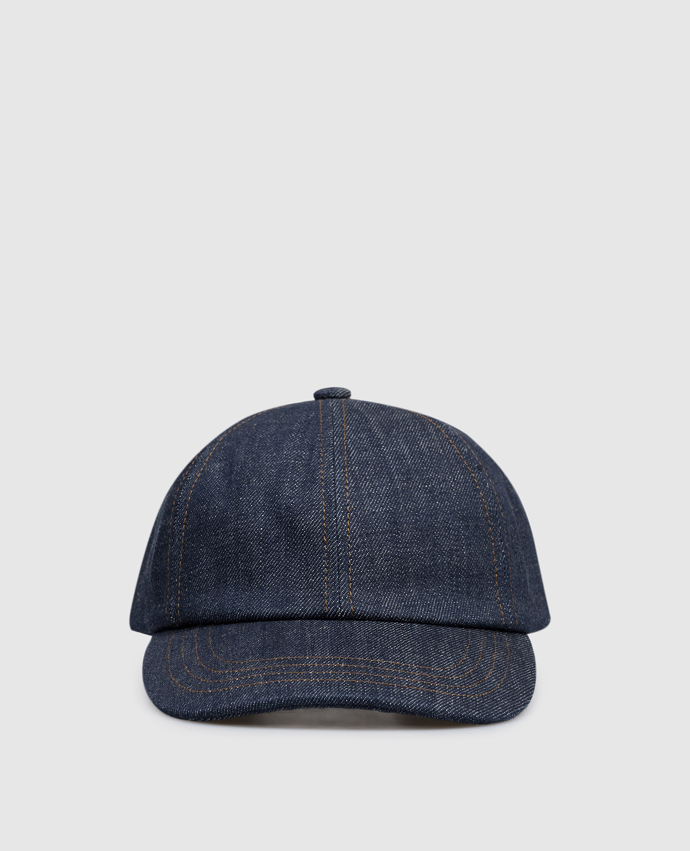 

Blue denim cap with patch Ami Paris