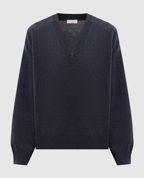 Brunello Cucinelli Blue cashmere pullover M12244412P