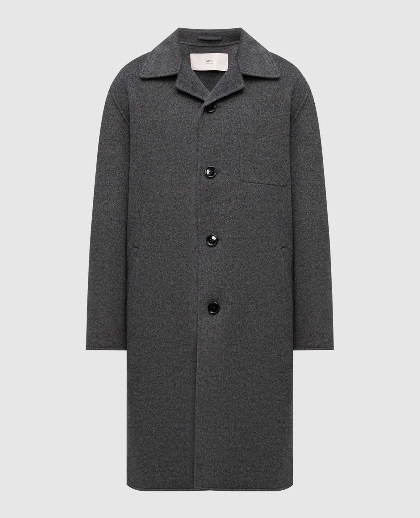 

Gray wool and cashmere coat Ami Paris, Grey