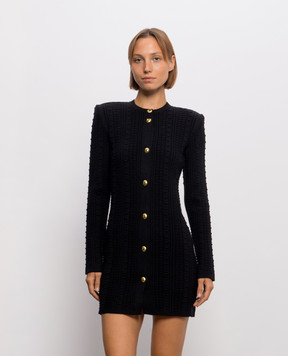 Twinset Black dress with textured pattern 262TP3100