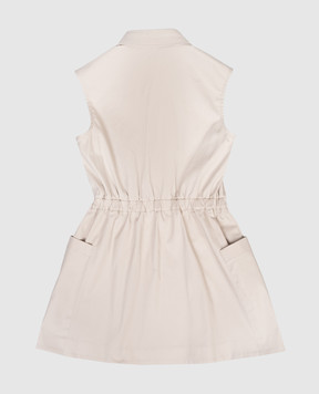 Balmain Children's beige shirt dress BY1B82G019710