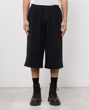 Heliot Emil Black Bermuda shorts PLANNAR M10231