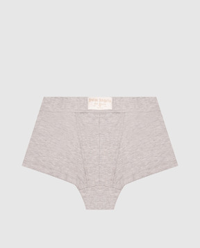 Palm Angels Grey logo patch briefs PLA1UWBT08SI