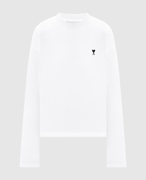 Ami Paris White sweatshirt with embroidery FSW766730