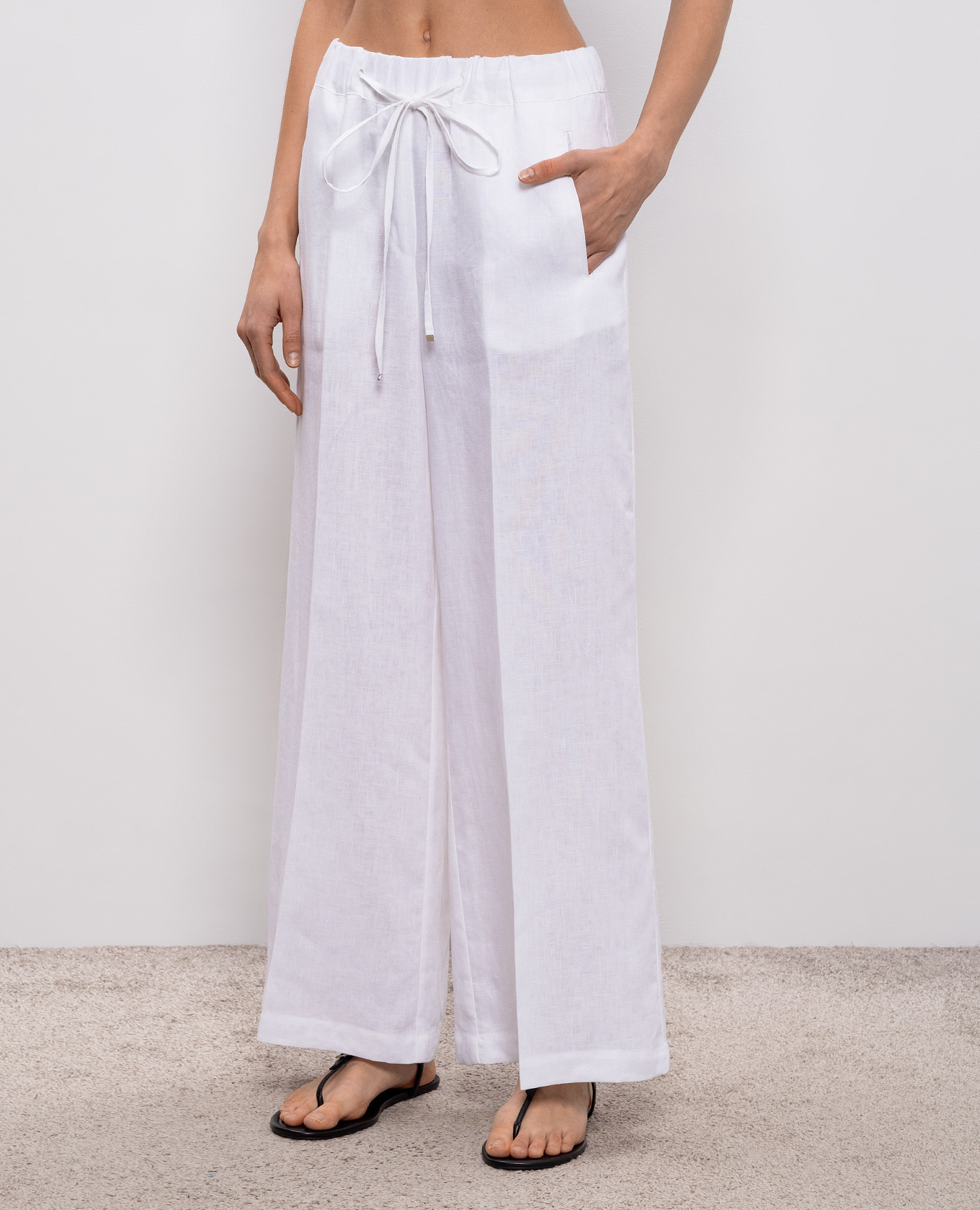 White linen pants Babe Pay Pls 3