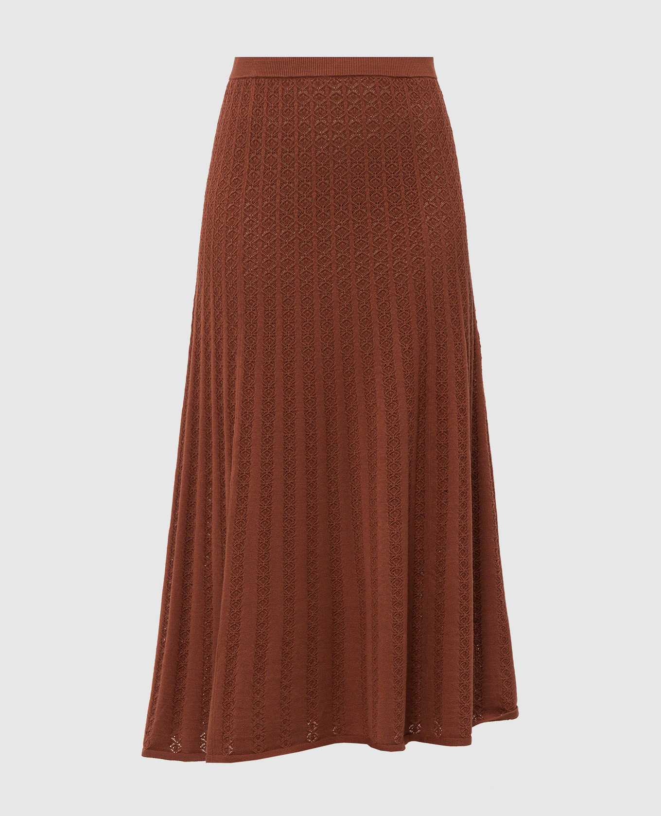 Brown midi skirt