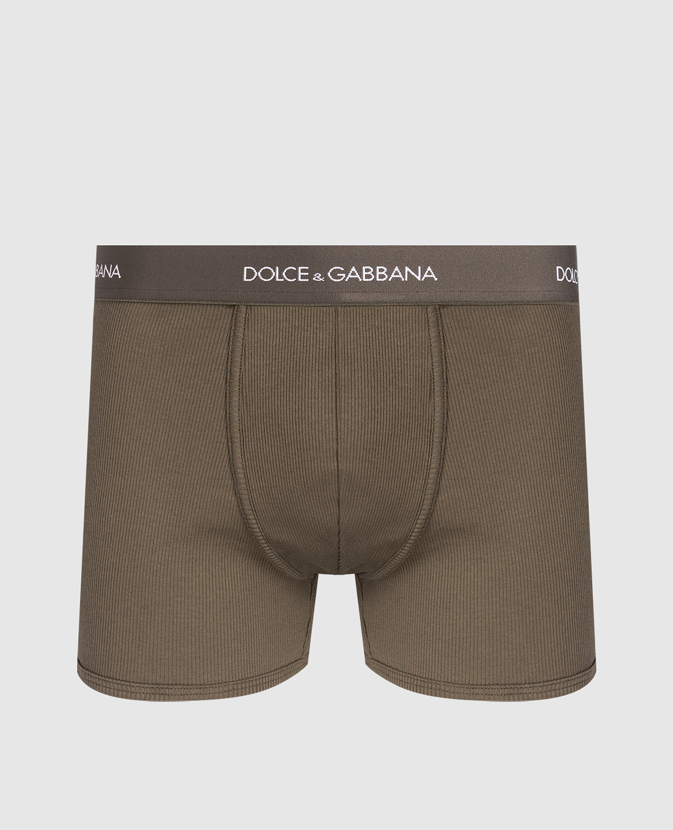 Khaki logo boxer briefs