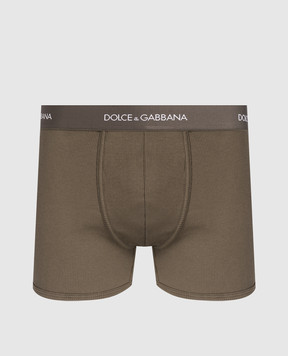 Dolce&Gabbana Khaki logo boxer briefs M4C13JONN96