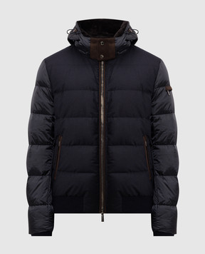 MooRER Blue down jacket WRIGHT WRIGHTSHL