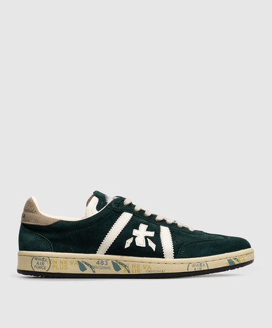 Green suede sneakers BONNIE