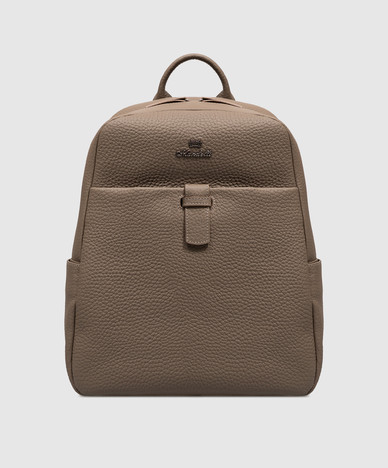 Beige leather Johnny backpack