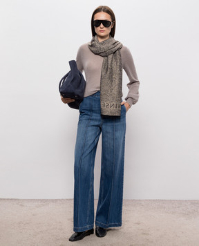 Twinset Gray pullover with sequins 262TT3061