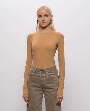 Maison Margiela MM6 Brown bodysuit S62NA0085S20518