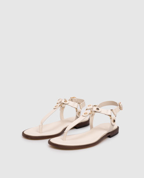 Doucal's Ivory leather sandals DD8870MARNUF073