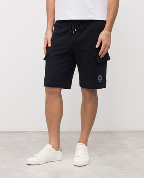 Peserico Blue cargo shorts with emblem R54233J0Q703825
