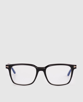 Tom Ford Black monogrammed eyeglass frame FT6124B