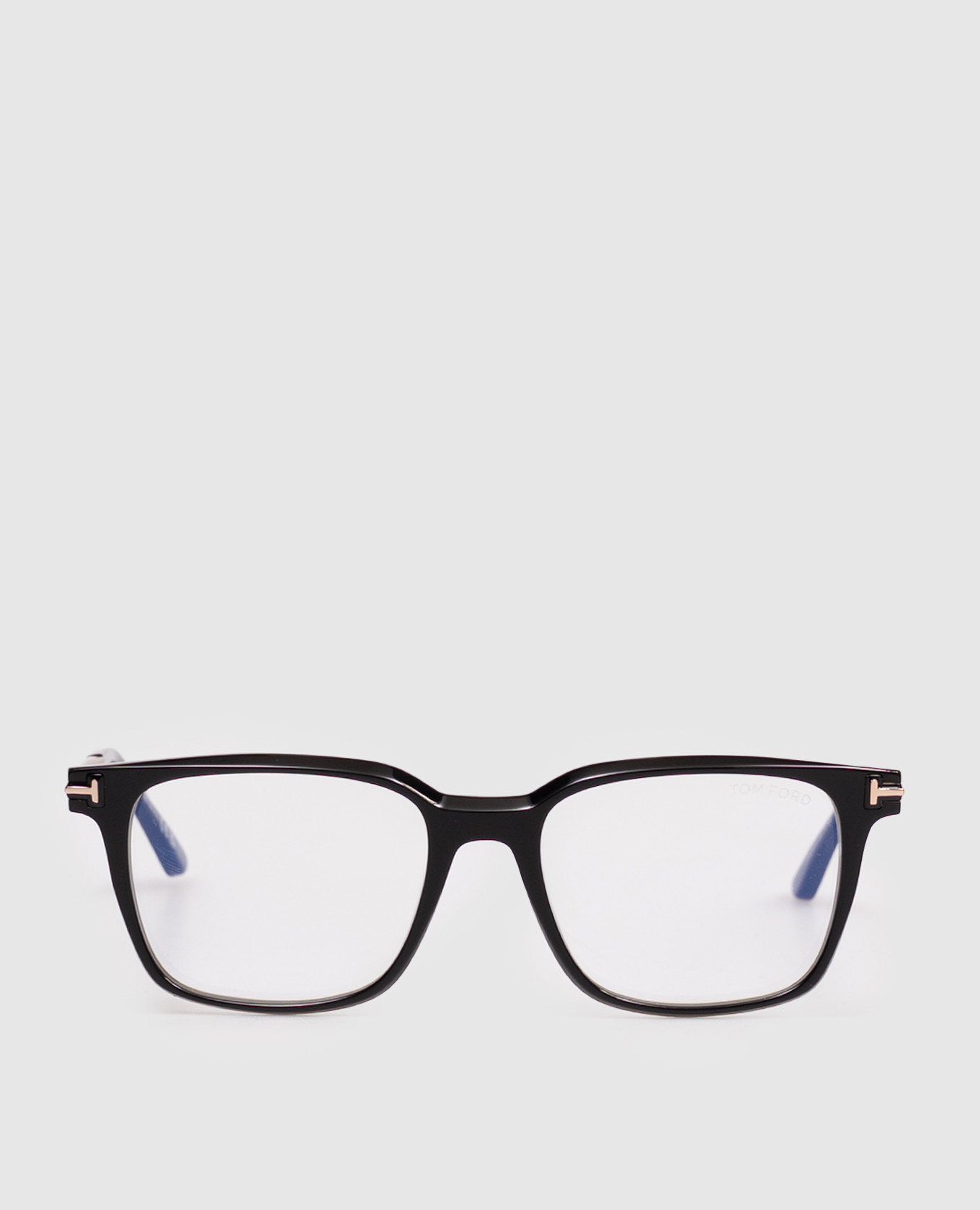 Black monogrammed eyeglass frame