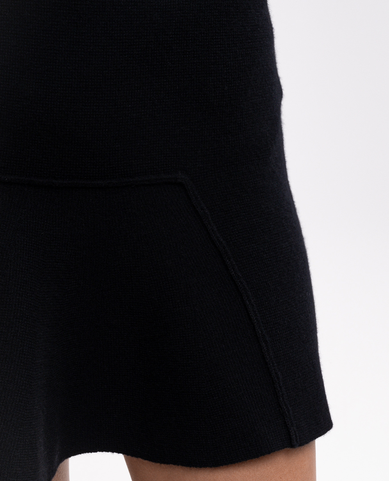 Black cashmere skirt Jacob Lee 4