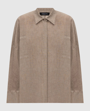 Fabiana Filippi Brown linen shirt CAD276F309M161