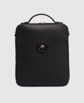 Stefano Ricci Black leather bag with emblem ND218GTUVD