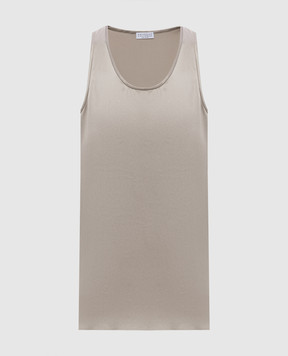 Brunello Cucinelli Beige silk top M0C59DZ300