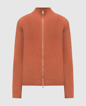 Brunello Cucinelli Orange cashmere cardigan M2200106