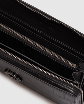 Stefano Ricci Black crocodile leather wallet PP440GUCSVH