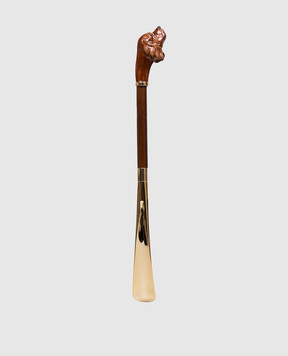 Pasotti Brown Cocker shoe horn PFPEXXK46