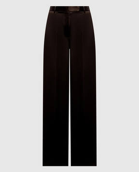 Tom Ford Brown silk pants PAW726FAX1868