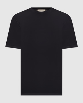 Cashmere&Whiskey Black t-shirt with logo print TSHIRT