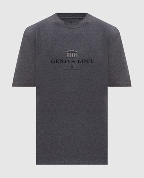 Brunello Cucinelli Genius Loci grey melange t-shirt M0B138520