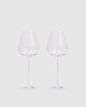Stefano Ricci Set of crystal wine glasses OCR103102PCRYLX12pz