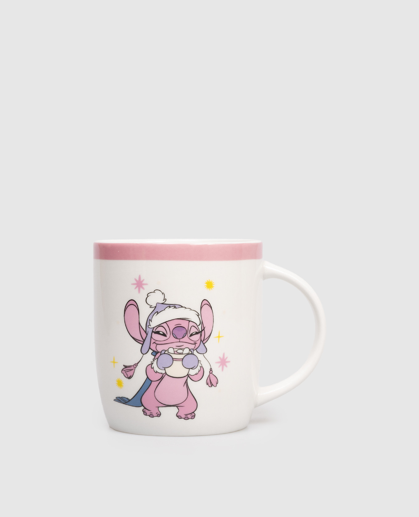 

White ceramic mug Stitch - Angel Christmas Disney