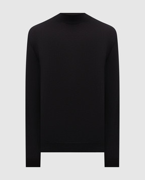 Kiton Black cashmere and silk sweater UMKXX03
