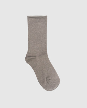 Brunello Cucinelli Gray socks with cashmere and silk M41945019