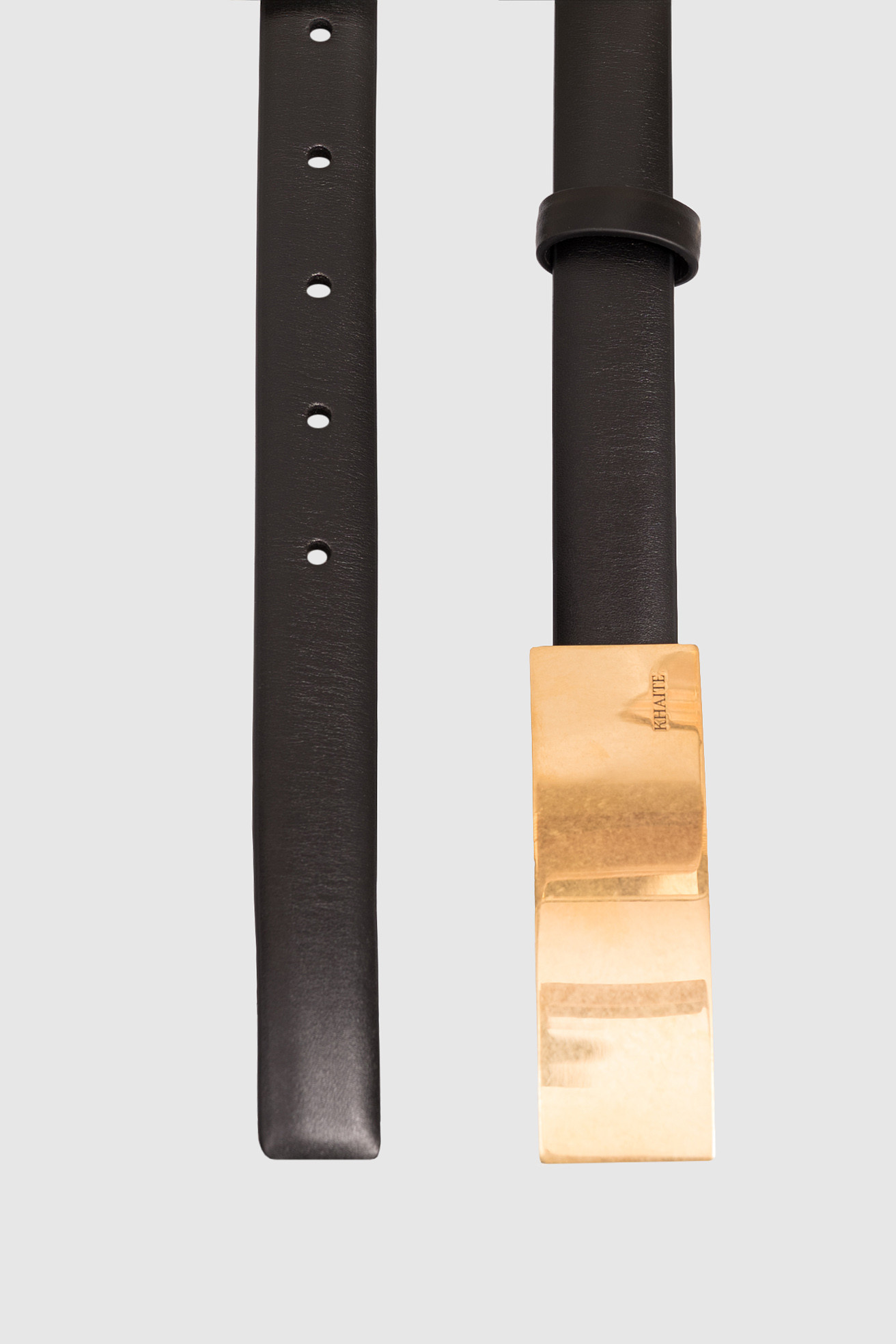 Black leather belt Berlin Khaite 3