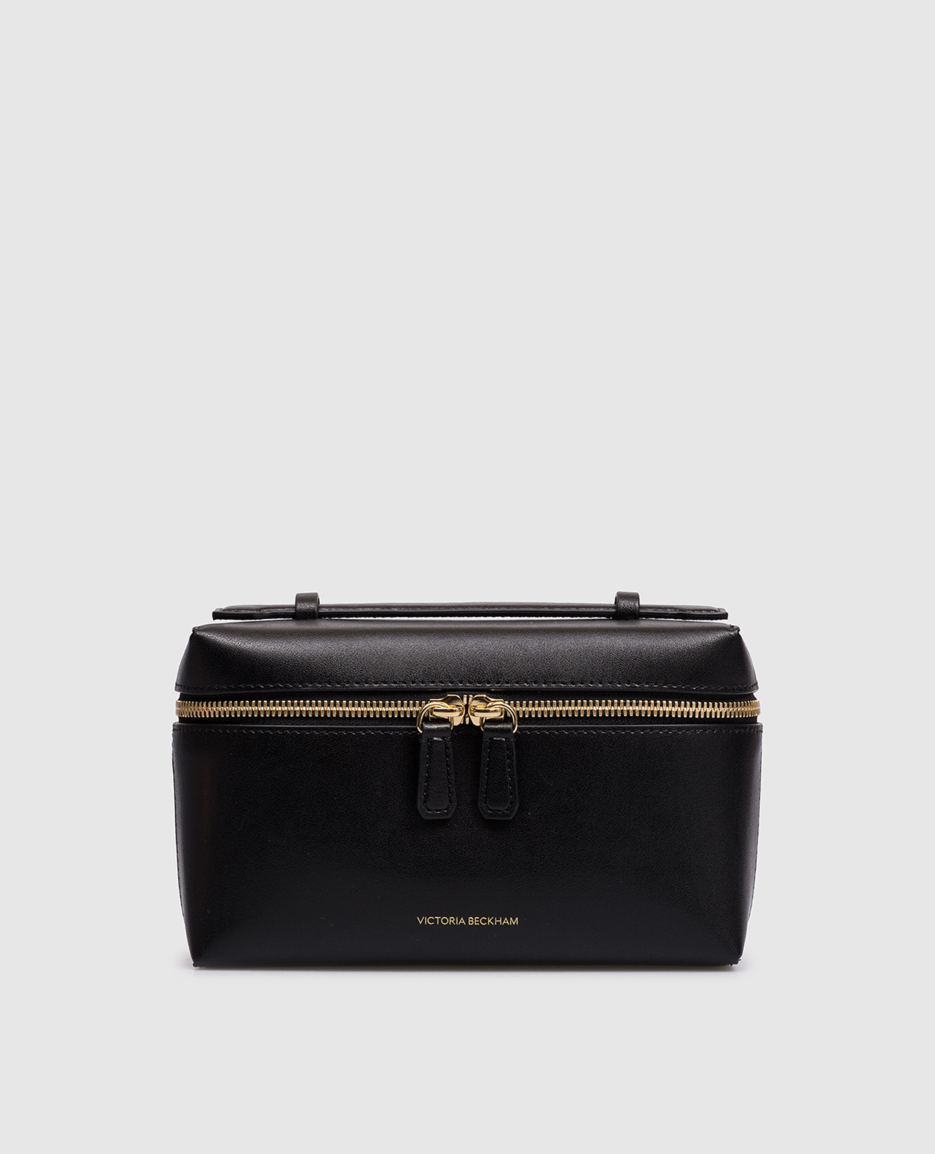 Black leather Vanity crossbody bag