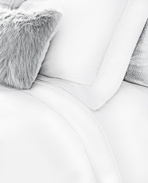Fazzini White VELASCA bed linen set with embroidery VLACOCO240X220QAA